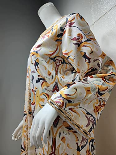 PolyJolly Mother and Girls Matching Abaya Dress Casual Moroccan Kaftan Gown Eid Clothes4