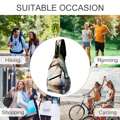 Cute Little Swan Mochila Bandolera Casual para Hombre y Mujer miniatura 6