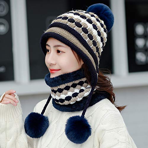 Bonnet tricoté chaud pour femme contre le froid glacial de l'hiver
