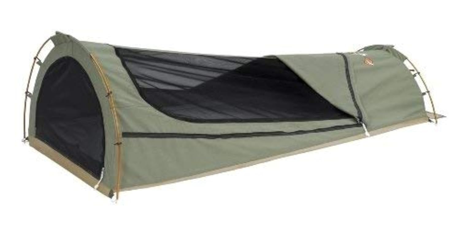 OZtrail Biker Swag Australian Swag Lightweight Single Tent with 5cm Foam Mattress Included 5kg 200 x 75 cm Height 55 cm Bicycle Bike Tent: Buy Online at Best Price in UAE