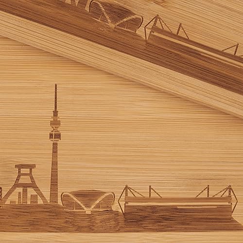 Borussia Dortmund Unisex - Adult Breakfast Boards Wooden Set of 2 Boards, Wood-Coloured, One Size - Image 3