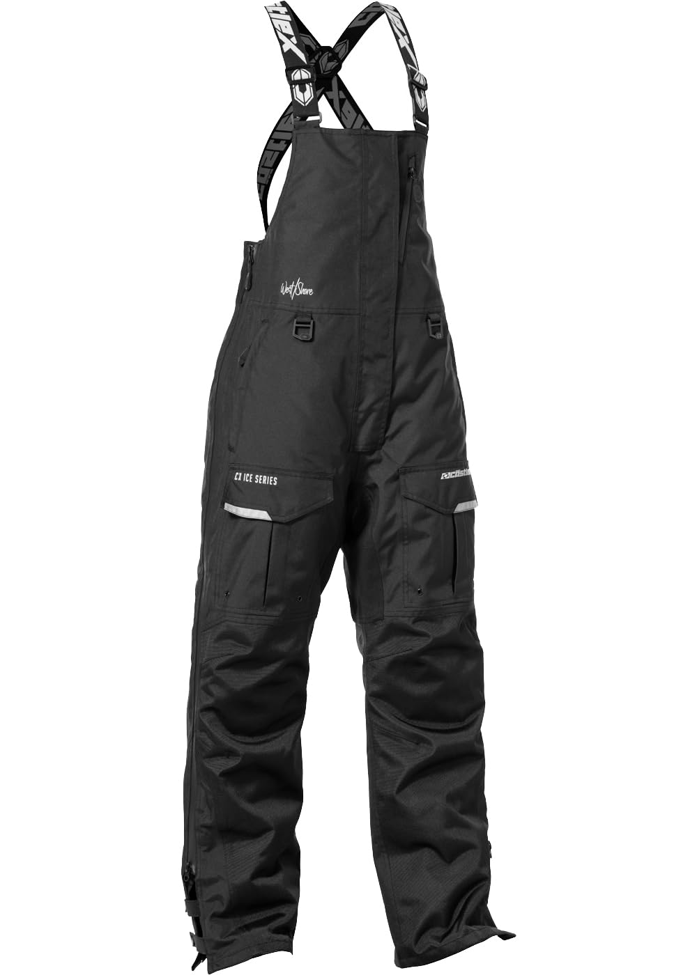 Castle X Womens' West Shore Ice Fishing Insulated Bib, Black, 2X-Large