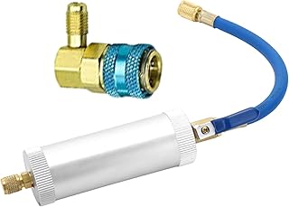 R134a Ac Refrigerant Charge Hose Set - Cylinder Refrigerant Oil Filler, Refrigerant Filling Tool | Refrigeration Oil Filling Tool, Dispensing Valve Ac Recharge Hose Kit Quick Connector