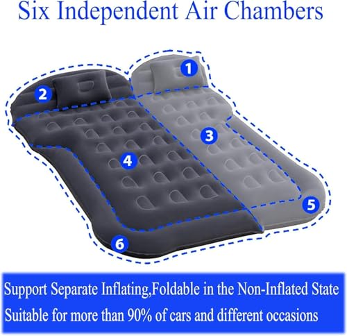 Matelas voiture MG 4 pneumatique multifonctionnel à structure stable - 4