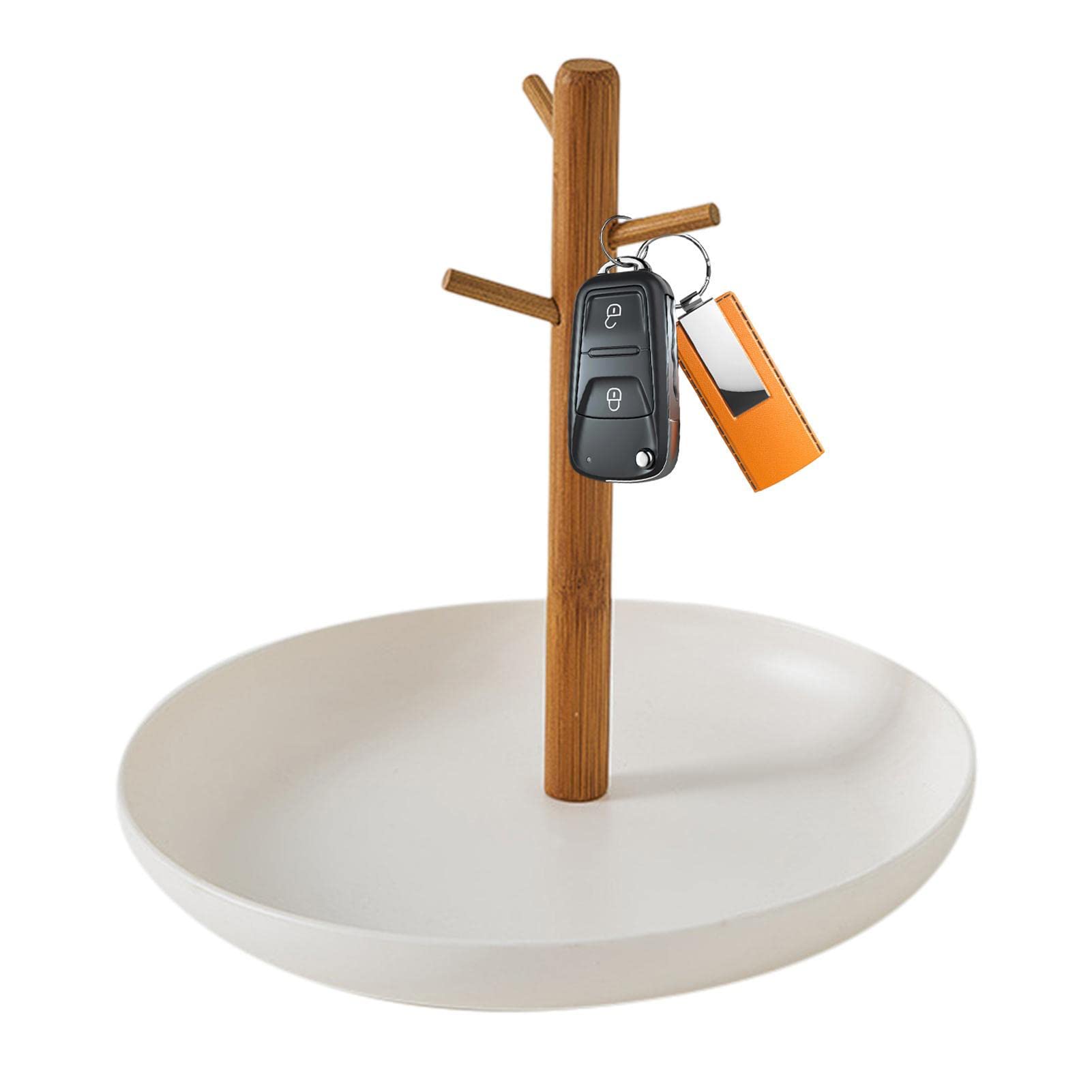 ウッドトレイ 小物入れ 木製 サウォウッド製 ラウンド 丸形 径16cm 高さ3cm ブラウン コイントレー コイントレイ デスク 玄関 鍵置き下駄箱  アクセサリートレー アクセサリートレイ つり銭トレー 木製トレイ おしゃれ 天然木 北欧 西海岸風 韓国 インテリア [14017 ...