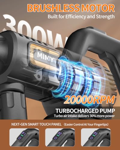 Image of Cordless Pressure Washer Battery Powered; 1500PSI Brushless Power Washer