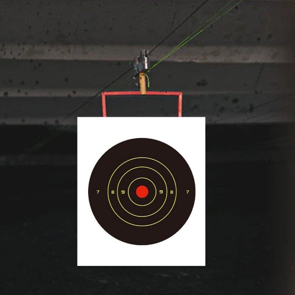 Bersagli Adesivi reattivi Tiro Bersaglio 50 Pezzi autoadesivi reattivi Bullseye Perfetti Tutti i Fucili, Pistole, Carabine ad Aria compressa, Softair, 8 Pollici