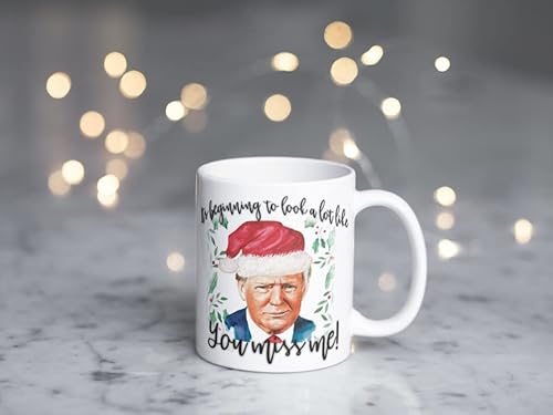 Miniatura 4 de Trump - Taza de café divertida de Navidad, linda idea de regalo de amor, inspiración, motivación de corazón, 11 onzas, taza de té de cerámica blanca