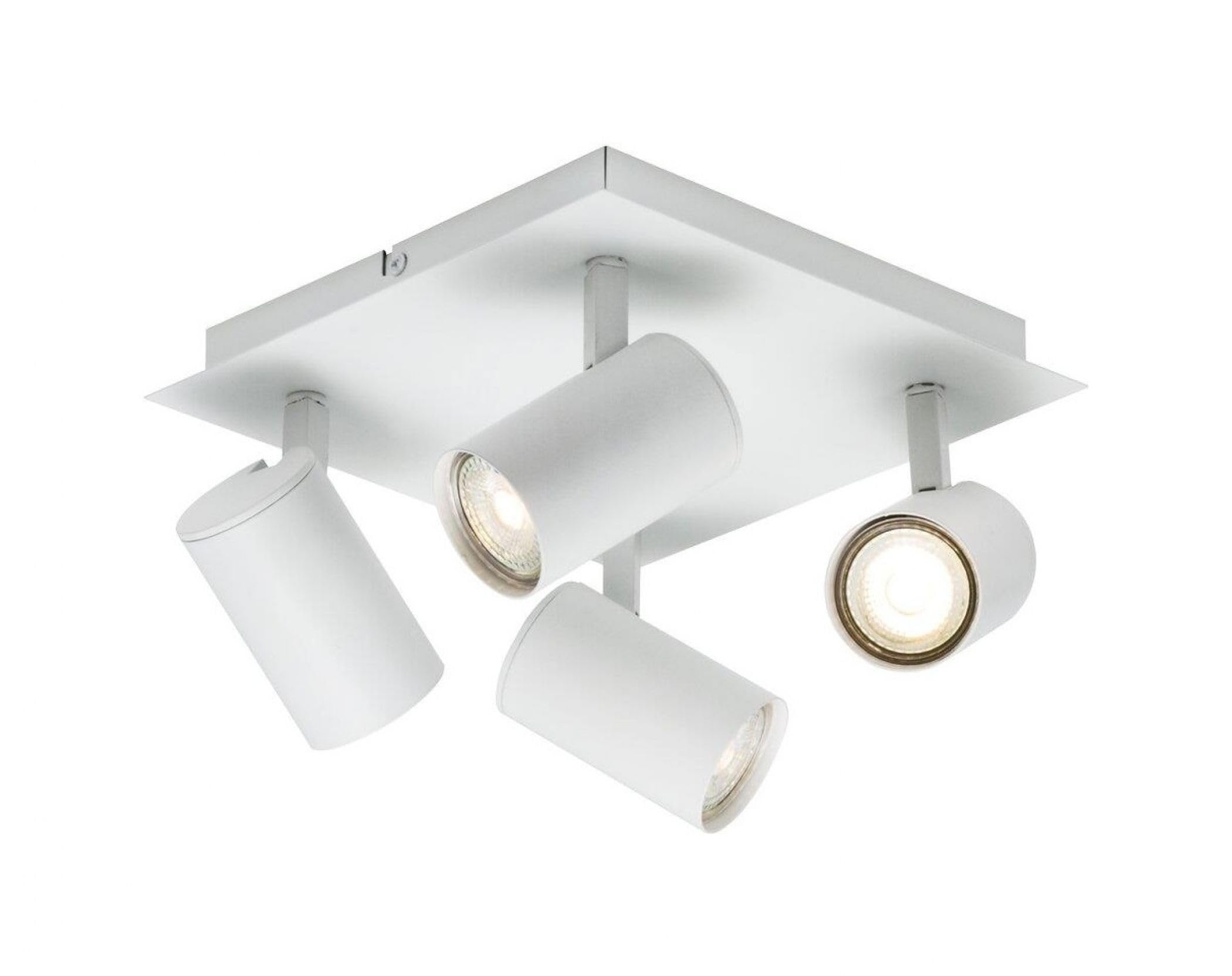 Nordlux White Frida Indoor Rail Metal Gu10 Adjustable Head - Kitchen, Dining Room, Hallway Mains Powered, Ip20