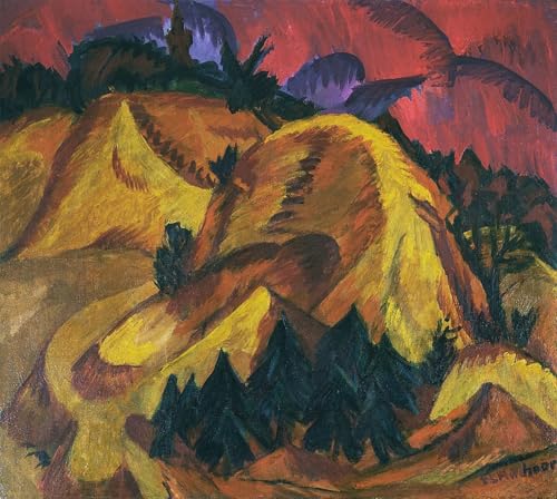 Tableau Moderne Ernst Ludwig Kirchner pour Rompre la Monotonie des Murs