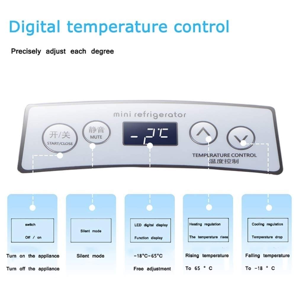 Frigo Portatile Frigorifero Auto Elettrico Mini Frigorifero Congelatore Portatile Elettrico -12 V / 24 V Dc / 220-240 frigorifero elettrico libero caldo e freddo esterno per Camion, Viaggi, Campeggio