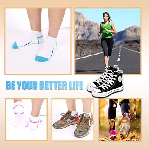 LITERRA Womens Ankle Low Cut Socks with Cushion for Athletic,Sport and Casual Use (6 Pack)