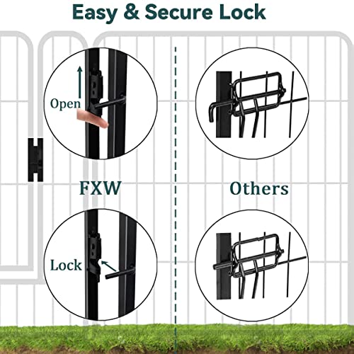 FXW 32" Aster Dog Playpen for Camping/Yard, 32 Panels, Silver - Image 5