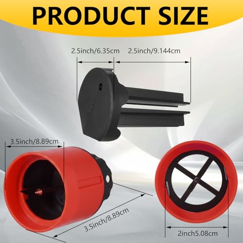 Image of Remerry 2 Pcs Chemical Jug Seal Cutter, EAS Cut Seal Remover Opener, Red