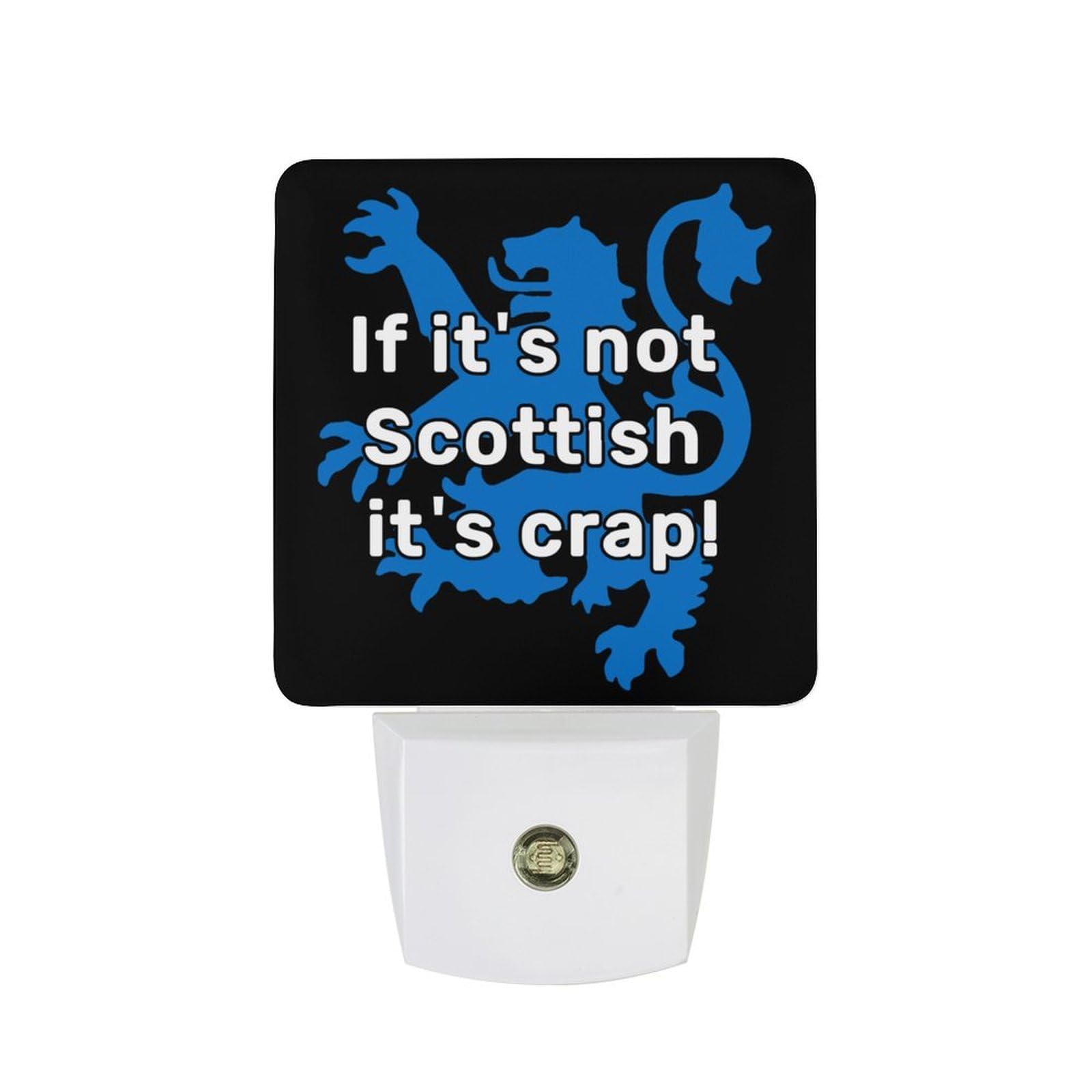 Nqrxadcrt Style If It's Not Scottish-It's-Crap! Night Light Plug In Wall Lights Bedside Lamp Bedrooms Home Hallways Decoration