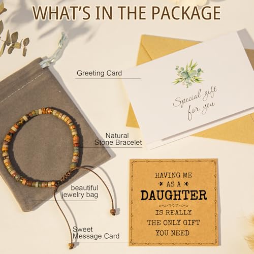 Image of AGOT Daughter in Law Bracelets Gifts: Dear Daughter in Law Birthday Gifts from Mother in Law
