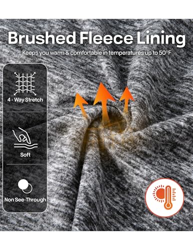 3-Pack Thermal Fleece Active Long Sleeve Shirts for Men, Athletic Crewneck Pullover Sweatshirts3