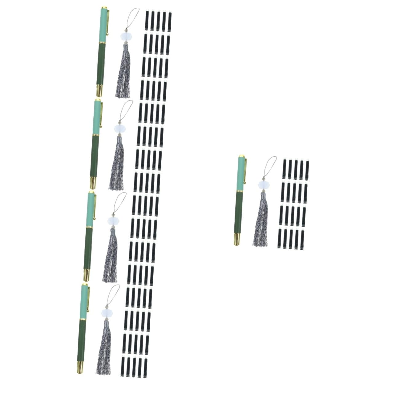 5 Sets Füllfederhalterpinsel, Aquarellpinselstift, Pinselstift, Schriftzug, Nachfüllbarer Tintenstift, Pinselstifte, Schriftzug, Handschriftstift, Kalligraphiestifte,