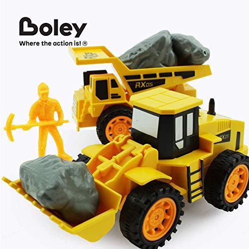 image for Boley Builders Play Set - 24 Piece Kids Construction Toys with Bulldoz
