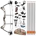 Leader Accessories Compound Bow 30-55lbs 19" - 29" Archery Hunting Equipment with Max Speed 296fps, Right Handed