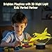 Anywin Warplane Night Lights,Kids Airplane 3D Night Light Bedside Lamp Fighter Toy Light 7 Colors Changing with Remote Control Best Christmas Gifts and Birthday Gifts for Boys Girls Kids Baby