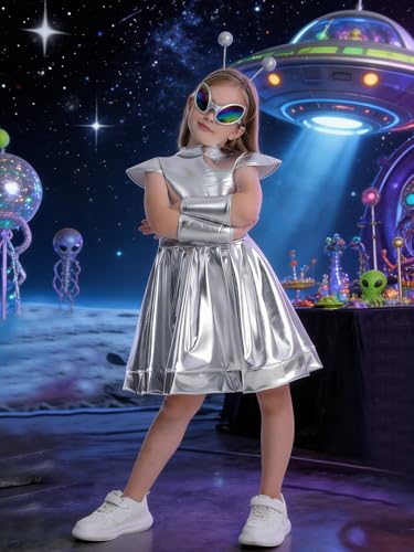 Disfraz Alienígena para Niñas Talla L 8-9 Años miniatura 6