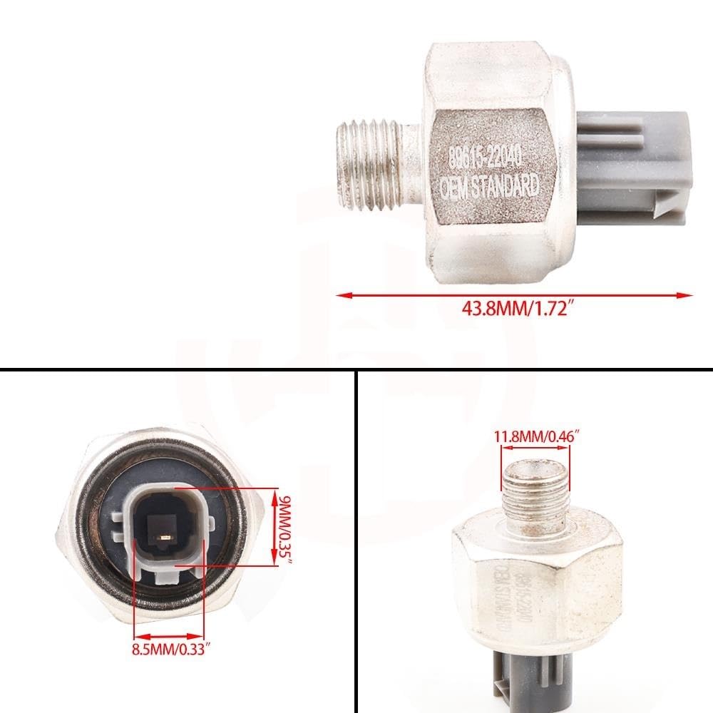 Conector del Sensor de detonación 89615-22040 Sensor de detonación del Motor Compatible con Toyota Paseo Compatible con Supra Prizm Compatible con Corolla Compatible con Lexus GS300 SC300 5 Piezas