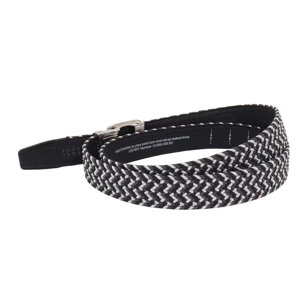 Black Clover New Live Lucky Stretch Braided Luck Grey Cut-to-Fit Belt w/Rachet System