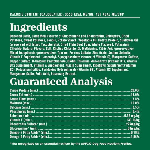Image of Nutro Limited Ingredient Diet Large Breed Dry Dog Food, Lamb, 22 lb