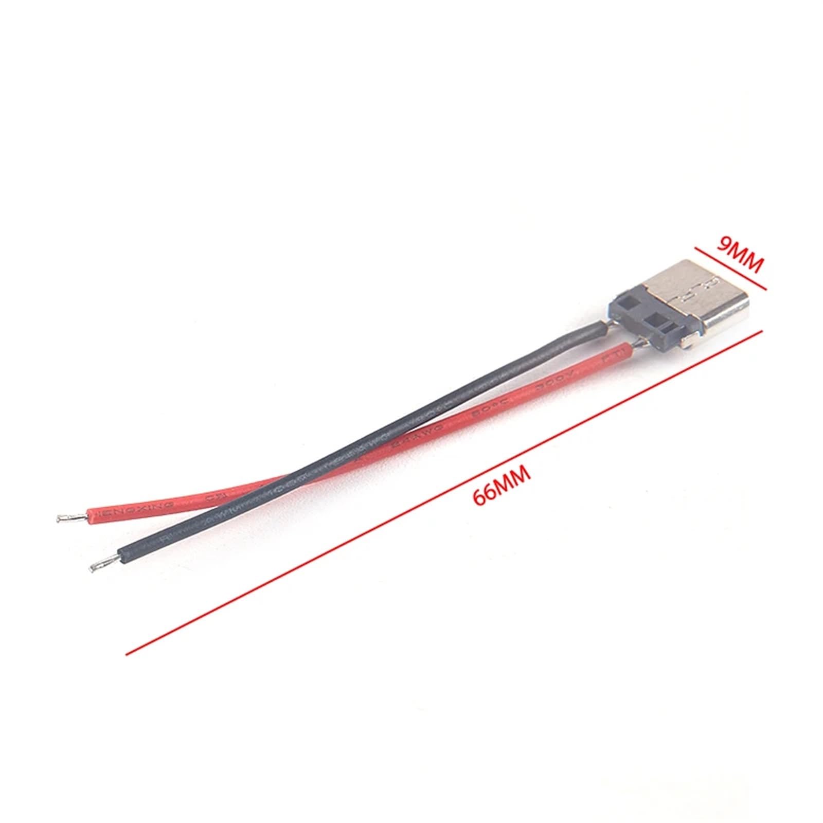 5/10 Uds USB C 2P cavo di saldatura cavo connettore femmina per ricarica del telefono cellulare (10 pezzi)