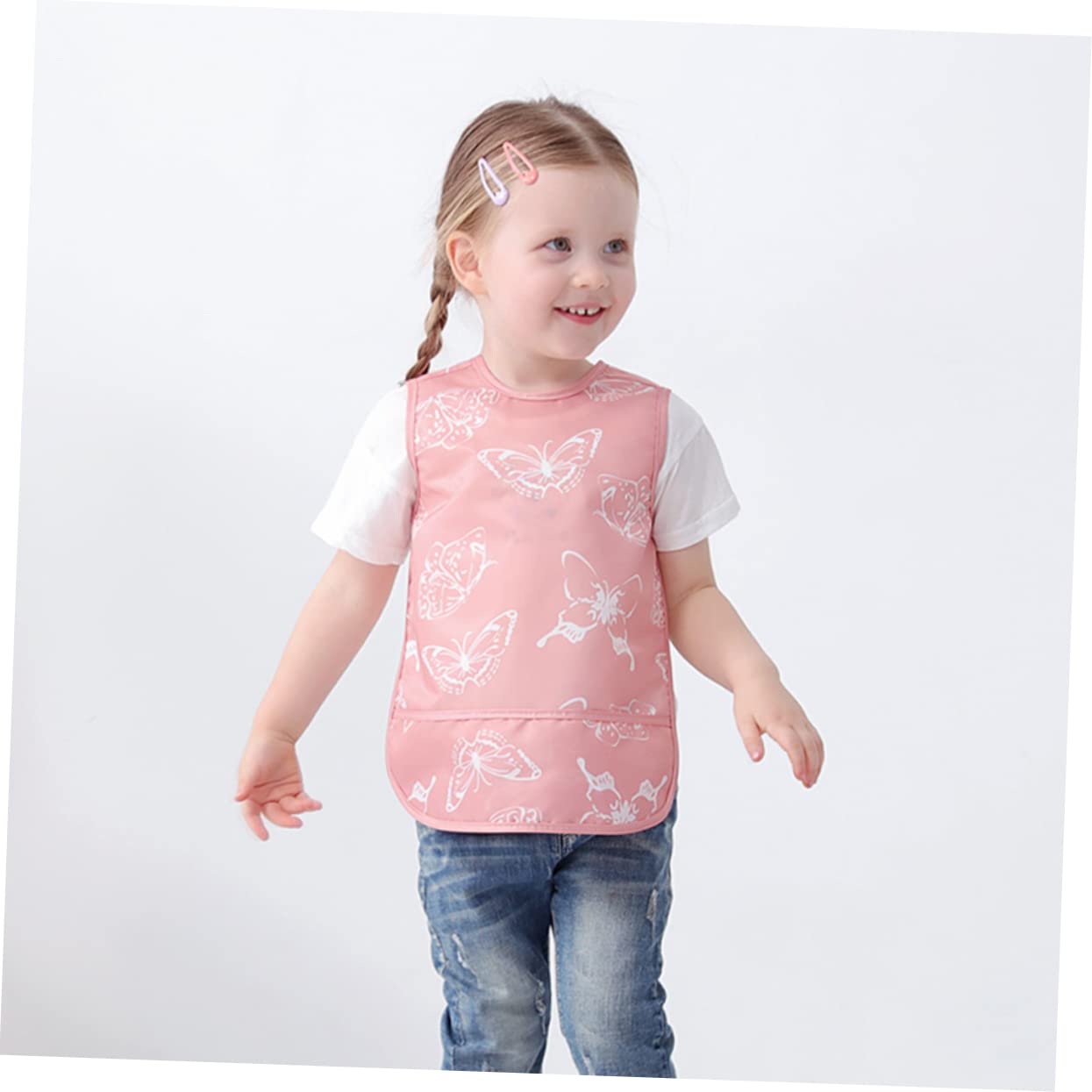 Toyvian 5 Pezzi Bambino Che Mangia Bavaglino Estate Abiti Lavoro Vernice Grembiule Grembiule Del Bambino Per Bambini Bambini Pittura In Poliestere