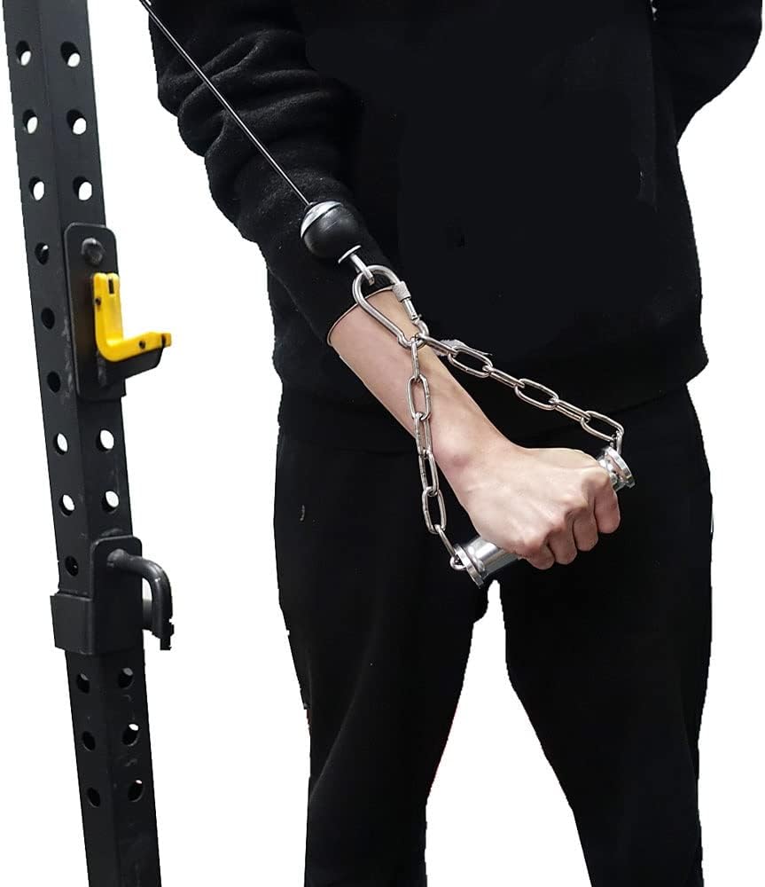 Metal Handle Heavy Duty, Stainless Steel Chain, Home Gym Training Sports Equipment Accessories