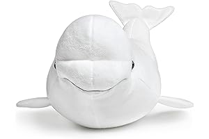 Cute and Comforting: White Beluga Whale Stuffed Animal
