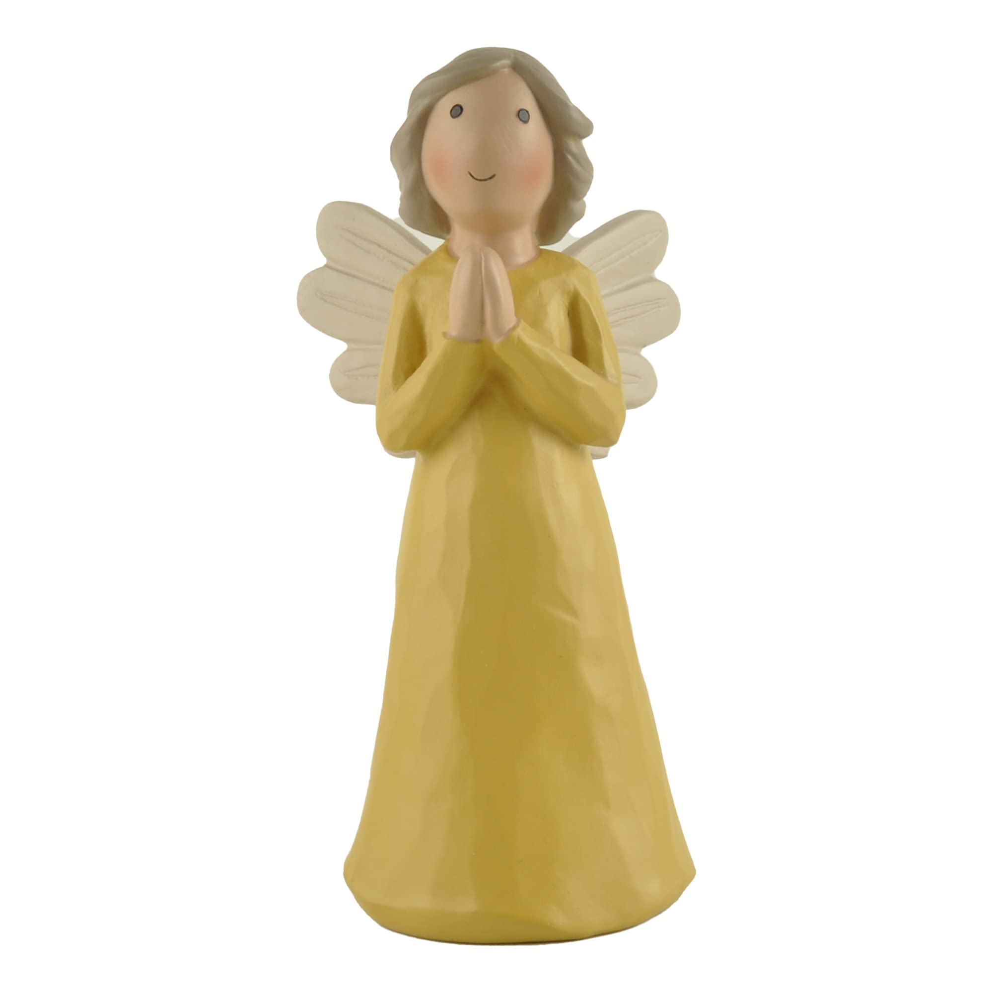 ENNAS Praying Angel Statue, Remembrance Angel Figurine, Resin Indoor Decor for Tabletop or Bookshelf, Thanks Gifts for Mothers' Day, 5.83 Inch