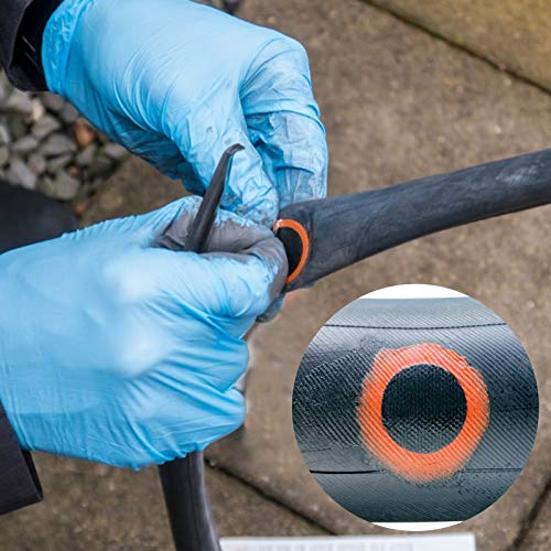 Wandefol Kit de reparación de bicicletas 16 en 1, herramienta multiusos para reparación de neumáticos de bicicleta, con bolsa para pegatinas autoadhesivas y bolsa de almacenamiento para Outd - imagen 5