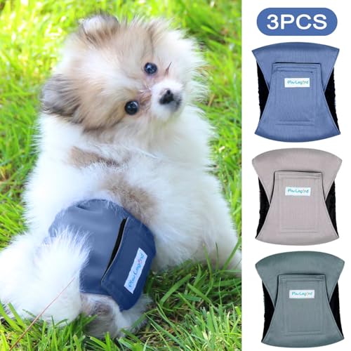 Image of Paw Legend Washable Dogs Diapers Male Dog Belly Bands for Male Dogs Diapers Reusable Puppy & Doggie Diapers Male