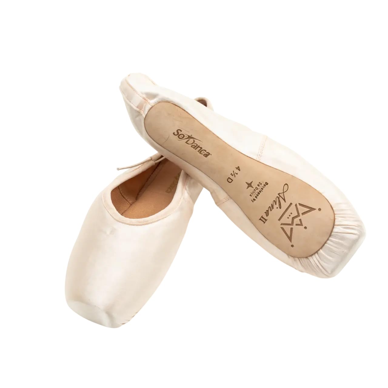 Etoile Alina II P90 per SoDanca Scarpette da Punta Punte Sport Danza Classica Saggio Prova Spettacolo Ballerina Relax Mascherina Alta Dita Lunghe Palestra Ballo Nastri