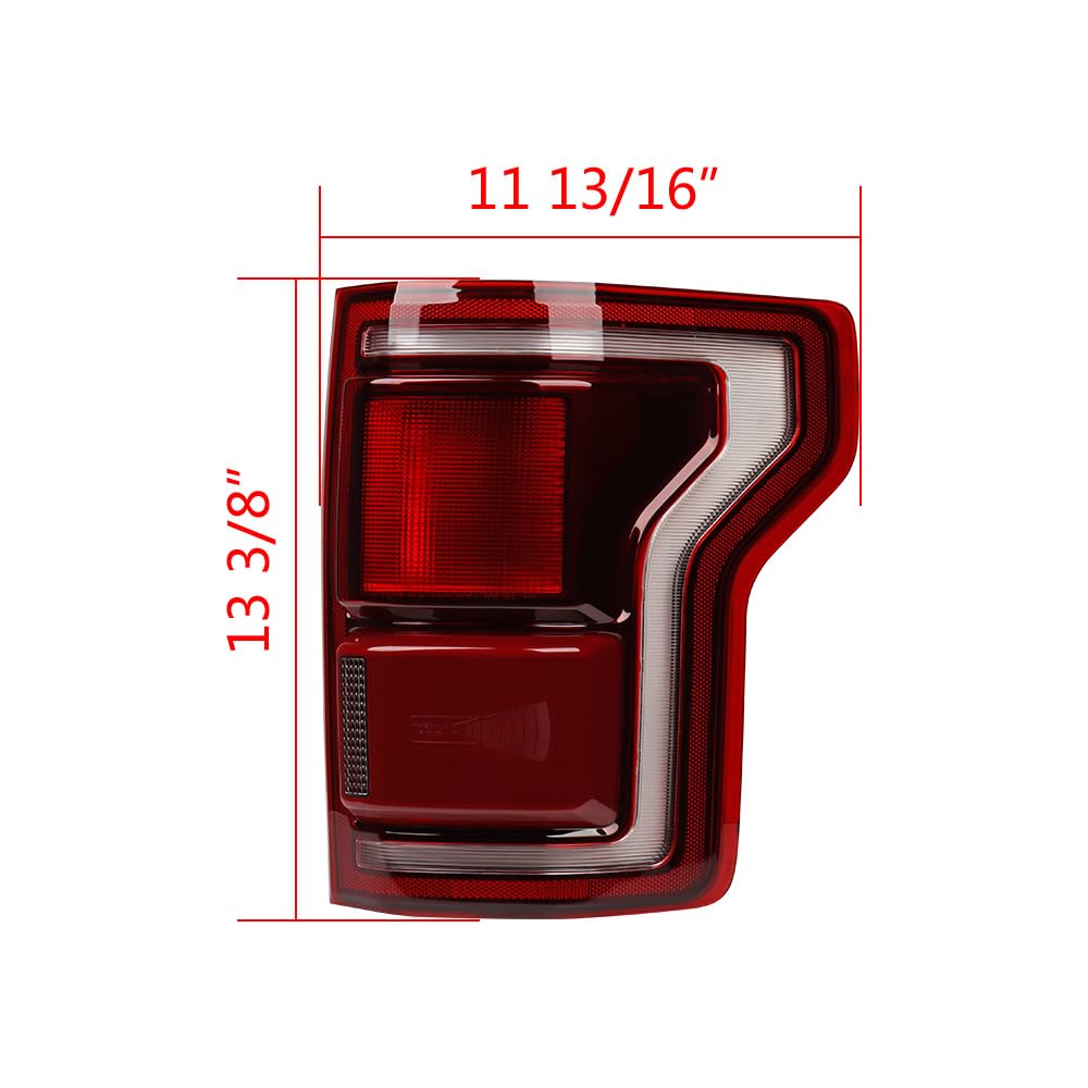 Astra Depot Replacement for 2017-2020 Ford F150 Raptor BLIS Blind Spot Brake Turn Signal Reverse Tail Lamp Passenger Side FO2801269 HL3Z-13404-H