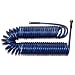 Plastair SpringHose PUW650B9-M-3-AMZ Light Polyurethane Lead Free Drinking Water Safe Marine/RV Recoil Hose, Blue, 3/8-Inch by 50-Foot