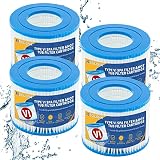 🌊【Potente rendimiento de filtración】este filtro de dispone de una potente potencia de filtración, para mantener tu agua de masaje pura limpia y fresca. Filtro de piscina vi gracias a la innovadora tecnología "Dirt-Locking", la tela atrapa muchas más impurezas que el tejido normal. Este filtro elimina eficazmente el pelo, las hojas, el polvo, los sedimentos, la arena, etc.