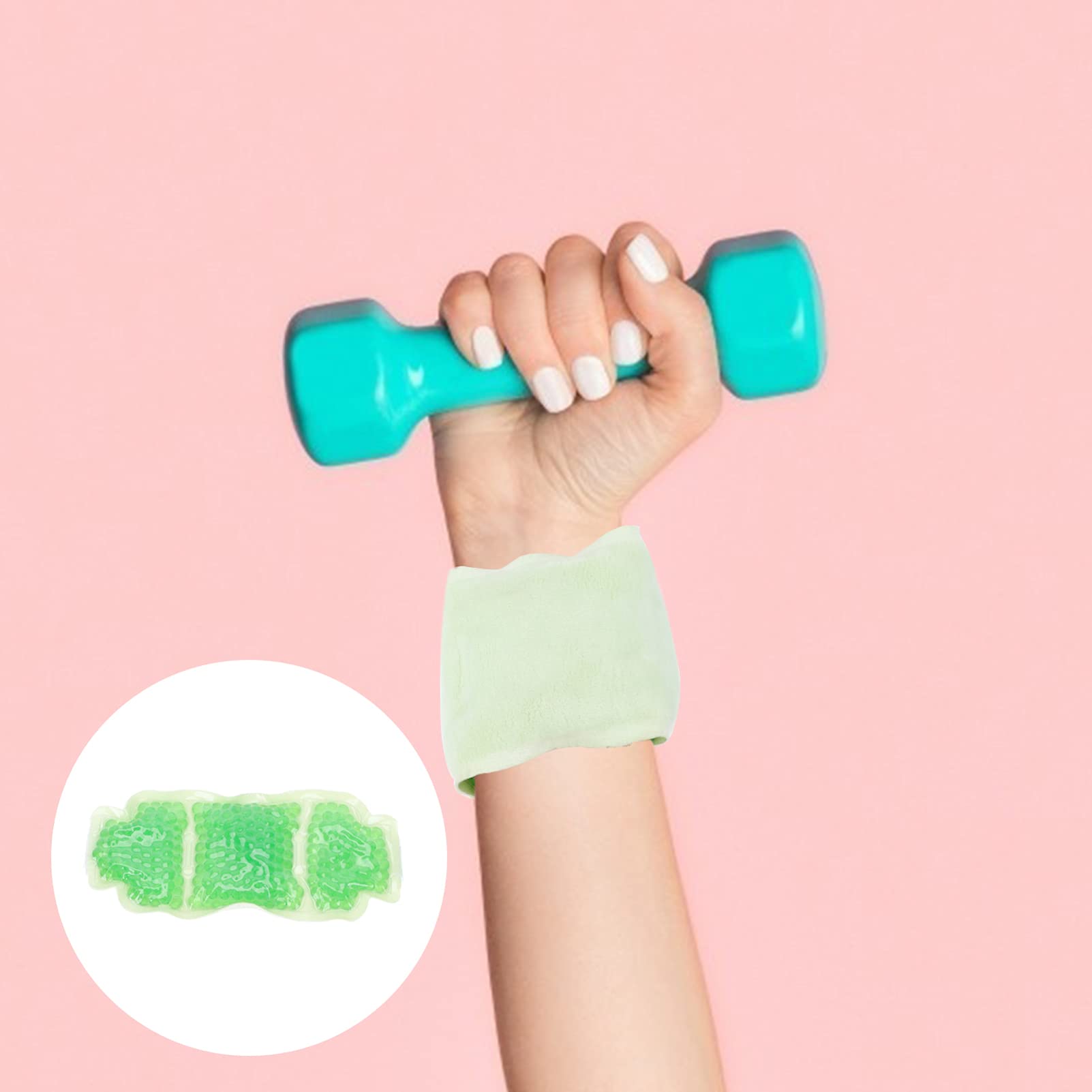 FRCOLOR 2pezzi Borsa Ghiaccio Gel Riutilizzabile Per Polso e Articolazioni Compressa Fredda Per Trattamento Lesioni e Gonfiore Fodera Resistente e Confortevole Per Contusioni e