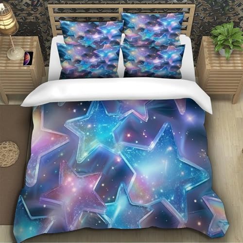 Housse de Couette Hypoallergénique 135x200 Douceur Microfibre 3D
