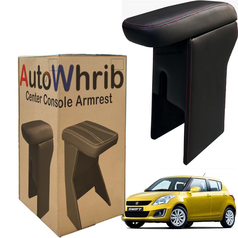 Image of Car Arm Rest For Swift Type 4 Armrest with Storage Box & Soft Cushion Pad, Luxury Arm Rest, Black Colour