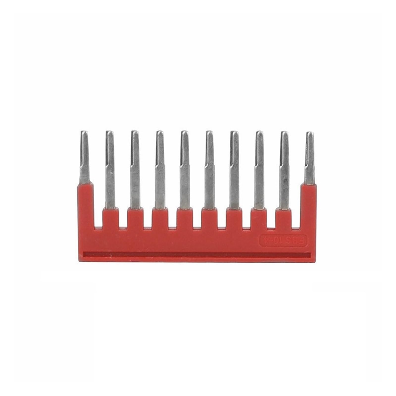 10 pezzi ST1.5 Connessione a gabbia a molla 1.5mm² 16AWG Spine Filo Cablaggio Ritorno Tirare Connettore elettrico Din Rail Morsettiera ST 1.5(Bridge FBS10-4)