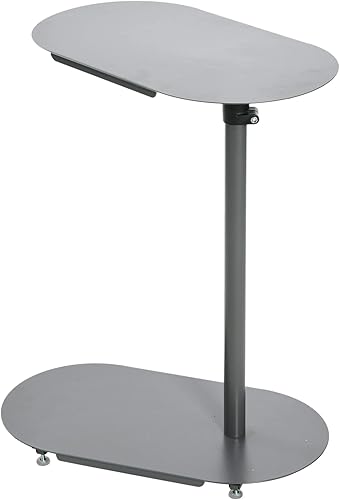 Miniatura 4 de Main + Mesa Mesa C ajustable moderna, gris oscuro