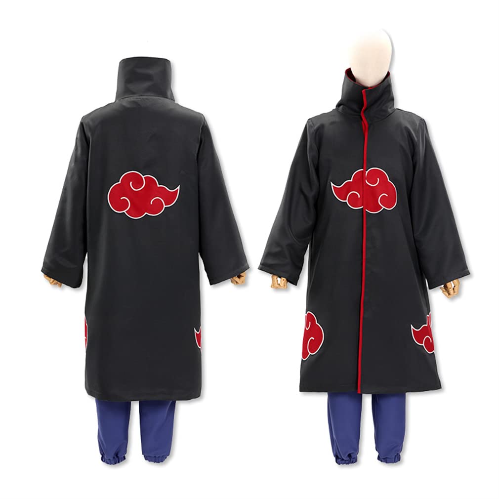NARUTO うちはイタチ　ハーフジップナイロンジャケット 暁装束モチーフ Amazon | ナルト 風 うちはイタチ 暁 勝負服 コスプレ衣装