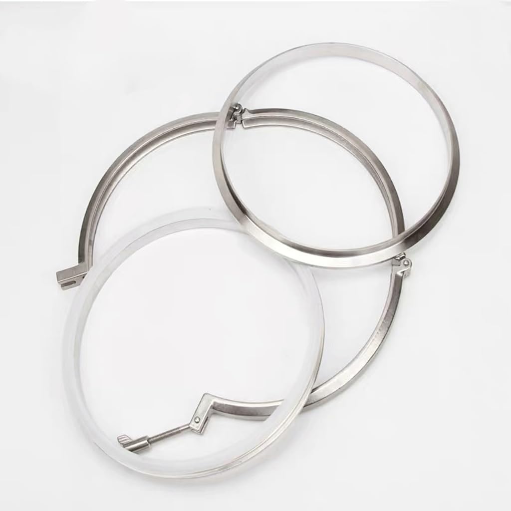 raccord de serrage en acier inoxydable, Kit de raccords tuyaux SS304, bride à souder, joint trois pinces, 4 pièces, plusieurs tailles(19mm X OD 50.5mm)