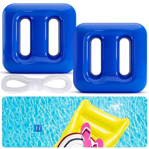 DECOHS 2 Pack 200g Pool Float Anchor Replacement Set, Pool Fountain Float Weight with String, Pools Weight Floating Anchor for Lake Floats Fountains Swimming Areas