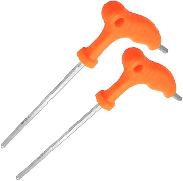 2 Pcs 5 mm L-Handle Magnetic Allen Wrench Set, Hex Key Set Long Arm Ball End Hex Wrench
