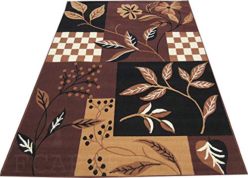 Image of Acrylic Multiple Rectangular Carpet Choice Available with Velvet Touch & Fantastic Quality (5X7 Feet, Multicolor)